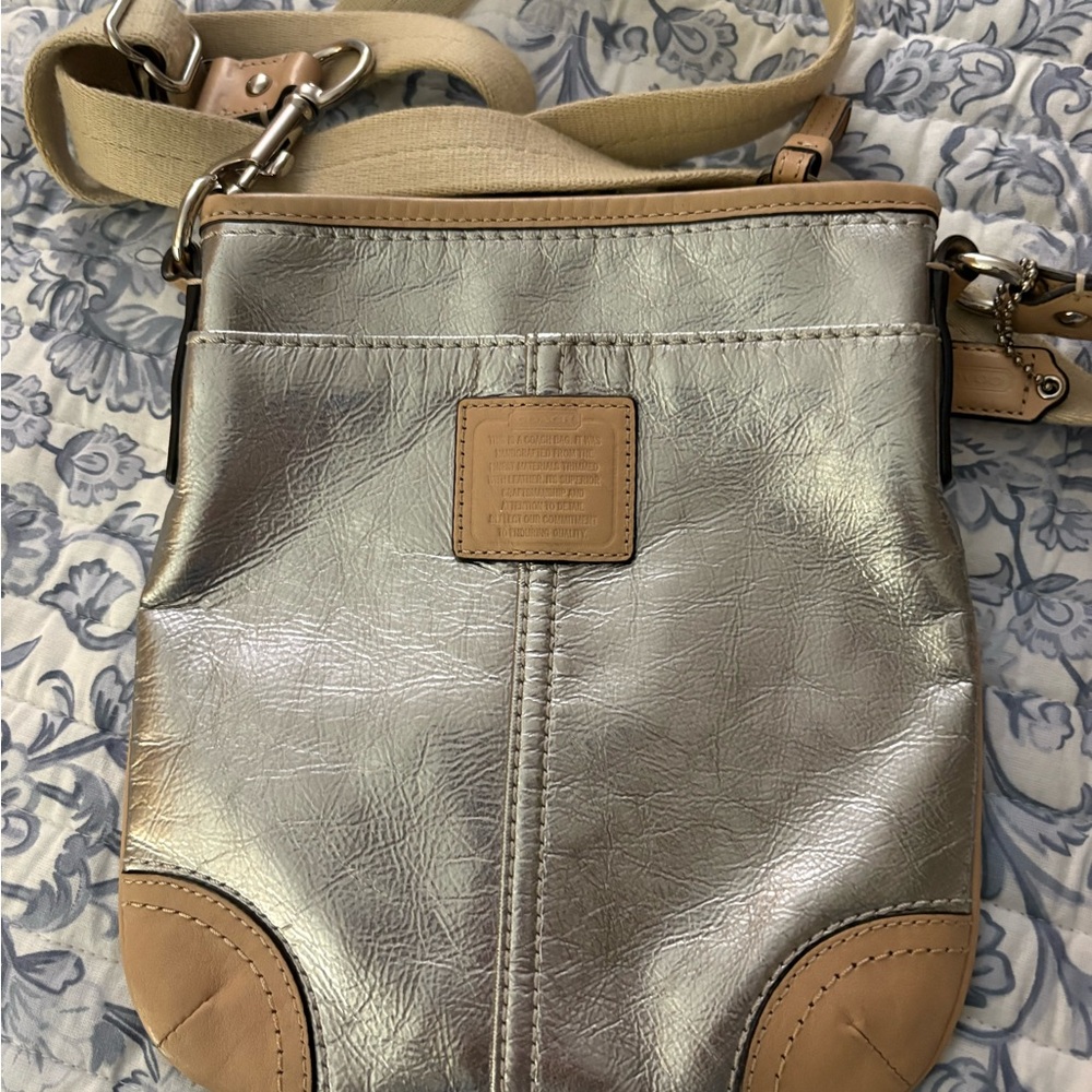 Coach Silver Swing Pack Crossbody